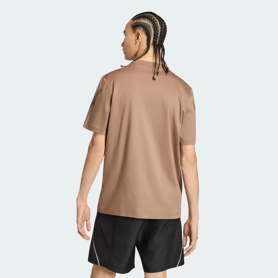 Футболка с длинным рукавом Z.N.E. adidas, Коричневый — фото 2
