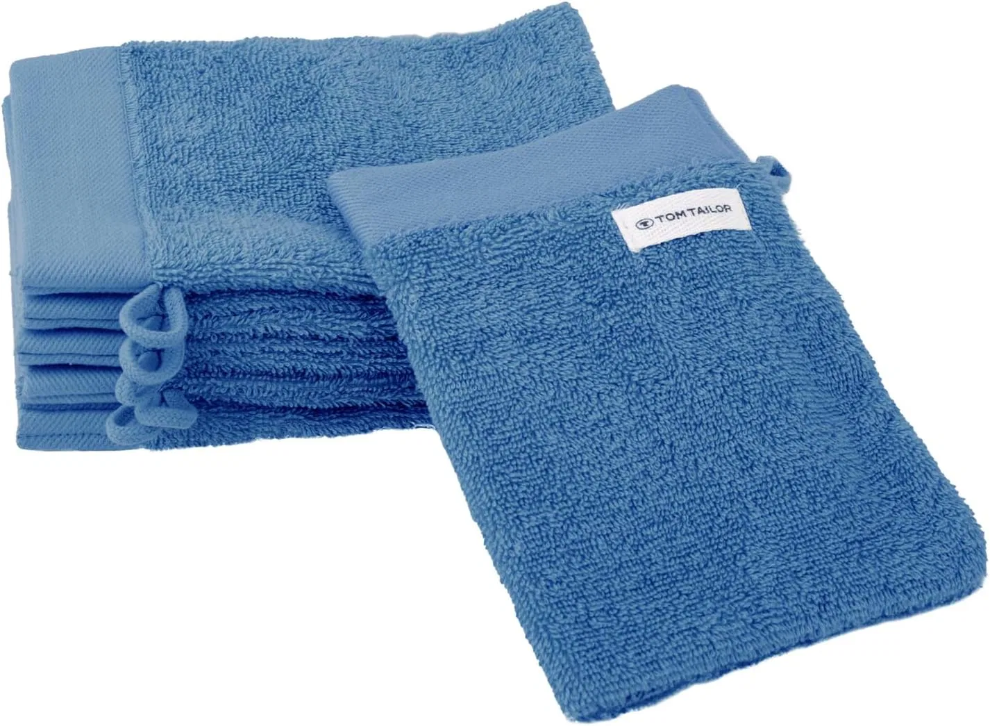 Мочалки для мытья из махры, set of 6, TOM TAILOR, 16x21 см, Cool Blue
