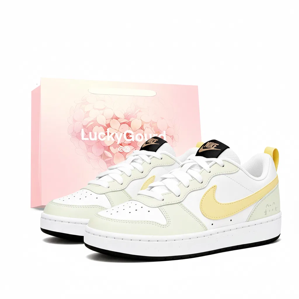 Кроссовки детские с принтом Nike Low Top Yellow, Light Green