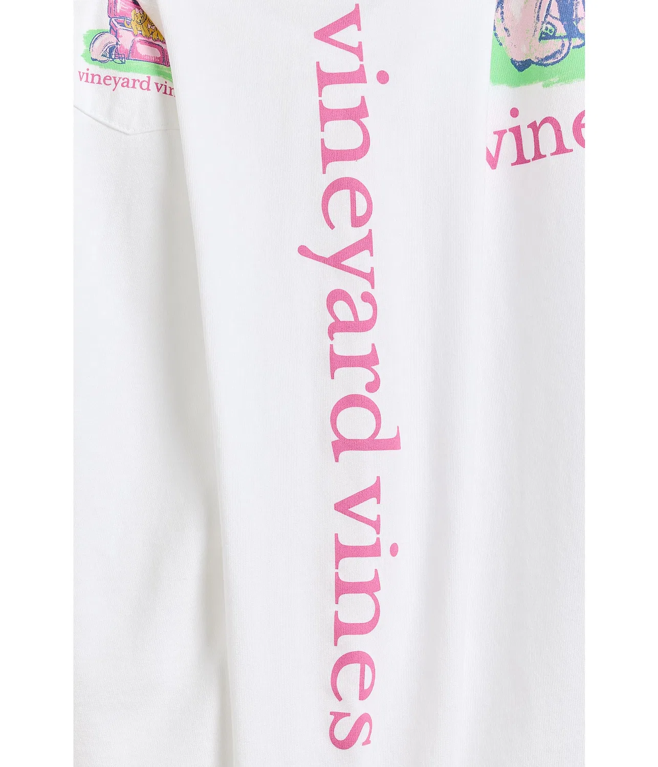 Футболка с длинными рукавами и карманом (для малышей/детей постарше) Vineyard Vines Kids, White Cap — фото 3