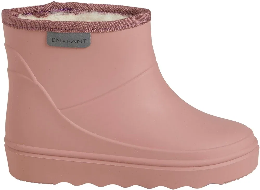 Сапоги резиновые утепленные Thermo Boots Short Solid En Fant, розовый — фото 2