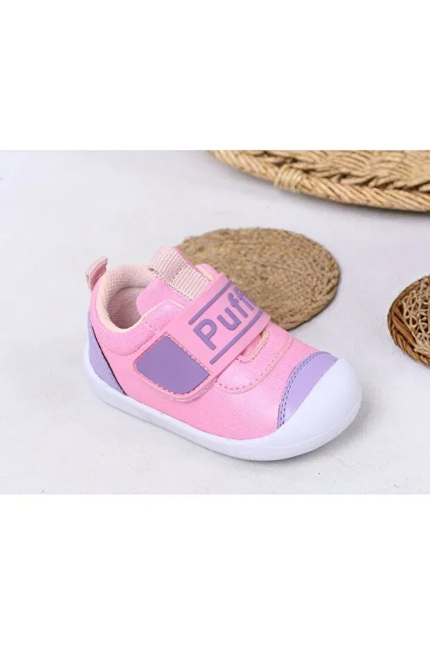 Детские ортопедические туфли для девочек с липучкой Papucumun Dünyasi, Lila-Pink — фото 2