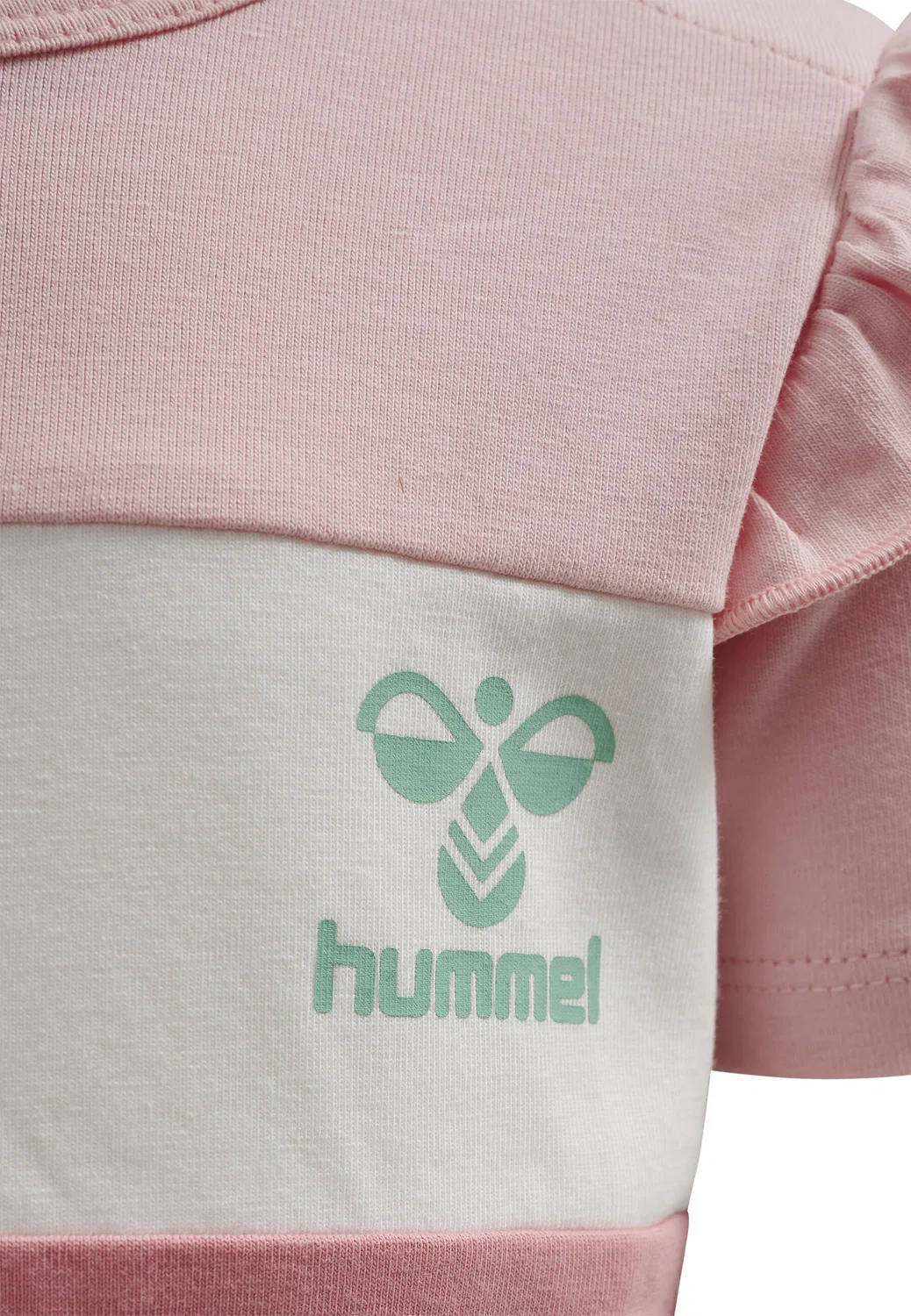 Детская футболка с рюшами Hmlisla Hummel, Роза — фото 3