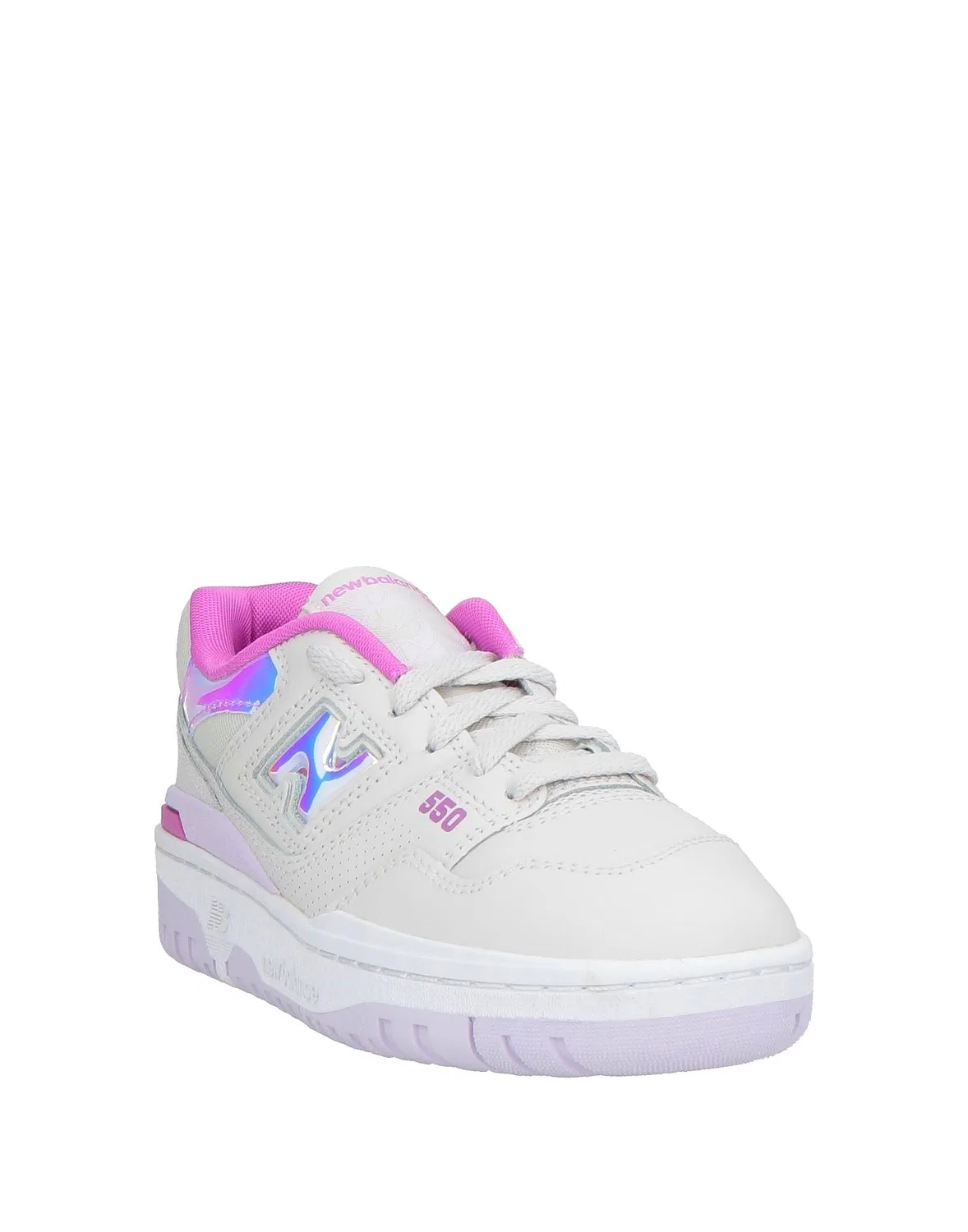 Детские кроссовки для девочек кожаные New Balance 550, белый — фото 2