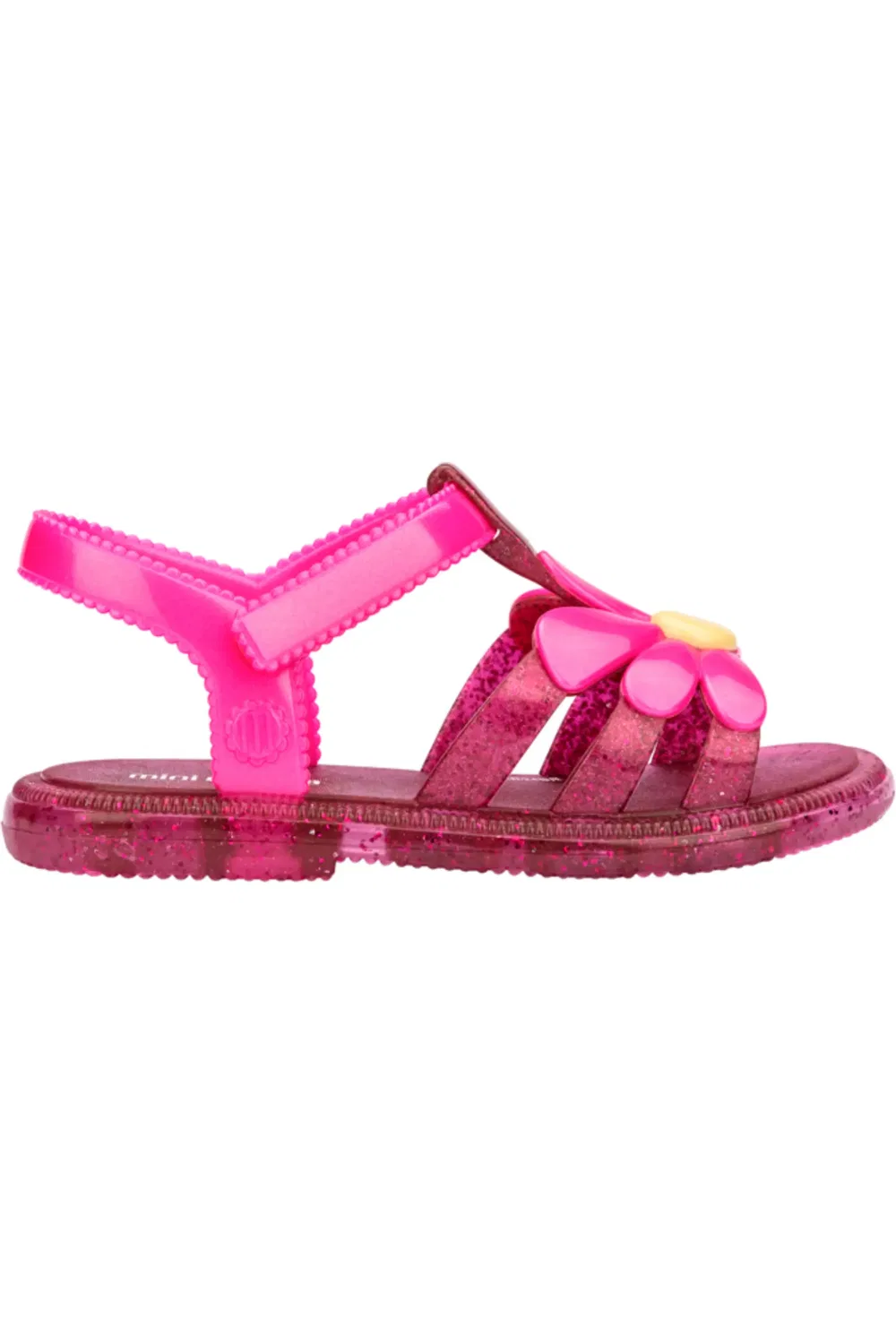 Сандалии детские с цветочным декором Hip Bloomy Mini Melissa, розовый — фото 2