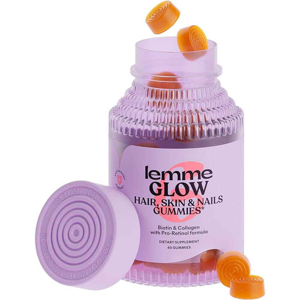 

Коллаген Lemme Glow Hair, Skin & Nails, 60 жевательных конфет