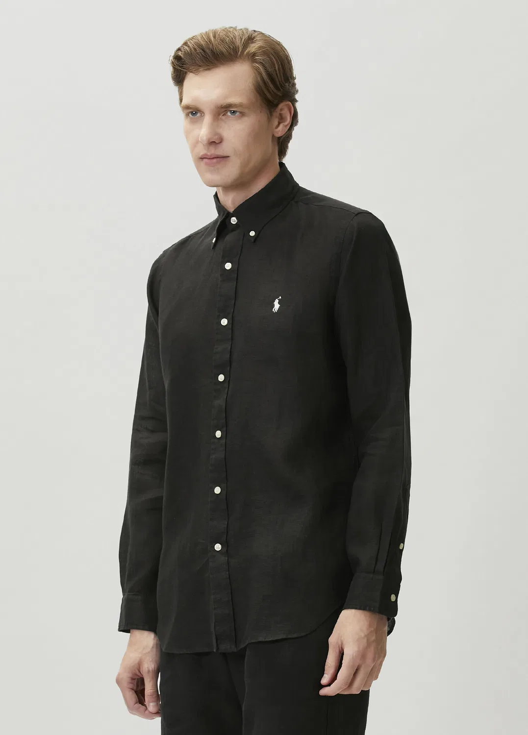 Рубашка Regular Fit Polo Ralph Lauren, black — фото 3
