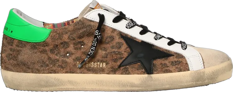 

Кроссовки Golden Goose Superstar Leopard, коричневый