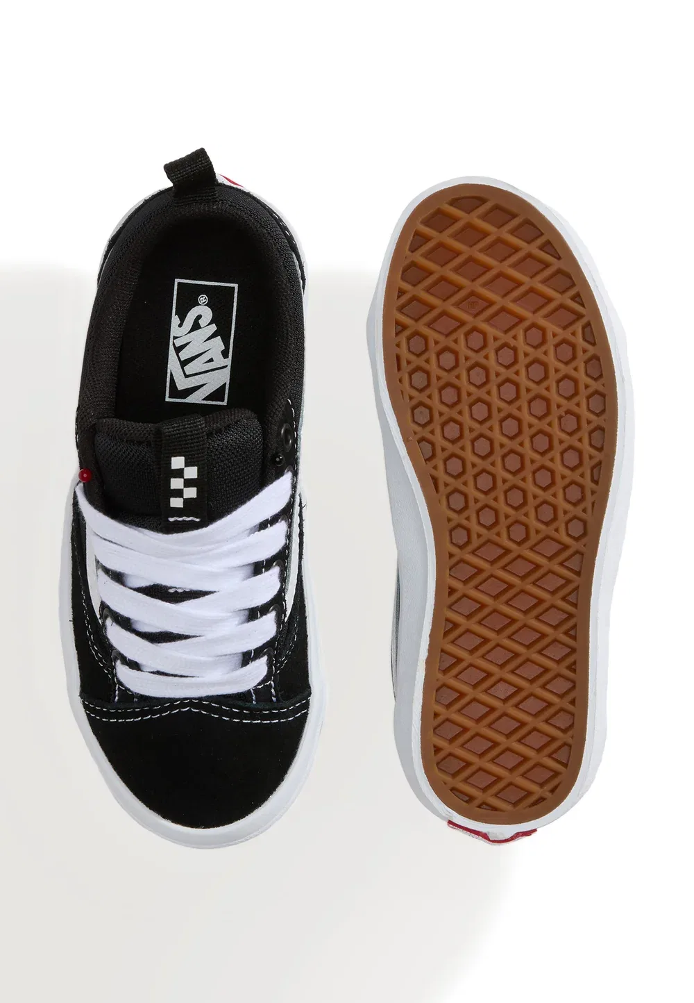 Skate old skool 36 + унисекс - кроссовки Vans, Black/White — фото 3