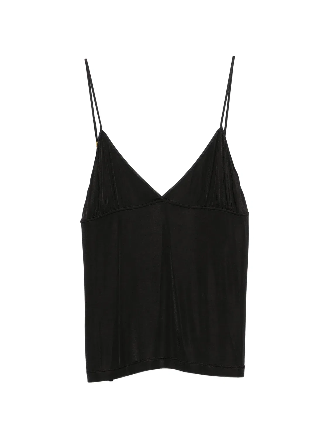 Топ с V-образным вырезом и цепочкой Saint Laurent, черный
