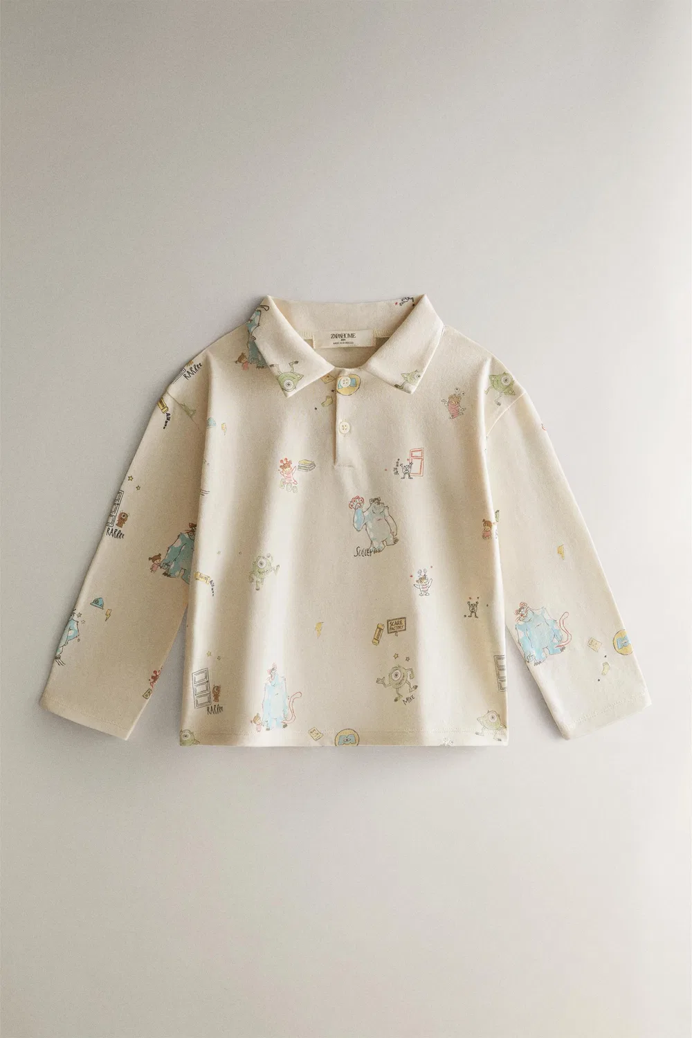 Детская корпорация монстров Disney/PIXAR Пижама из трикотажной ткани ZARA, Light beige — фото 2