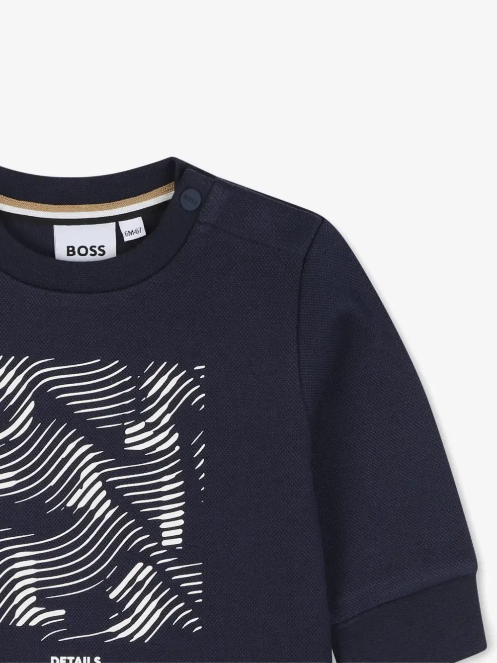 Толстовка с графичным принтом Boss Kidswear, синий — фото 3