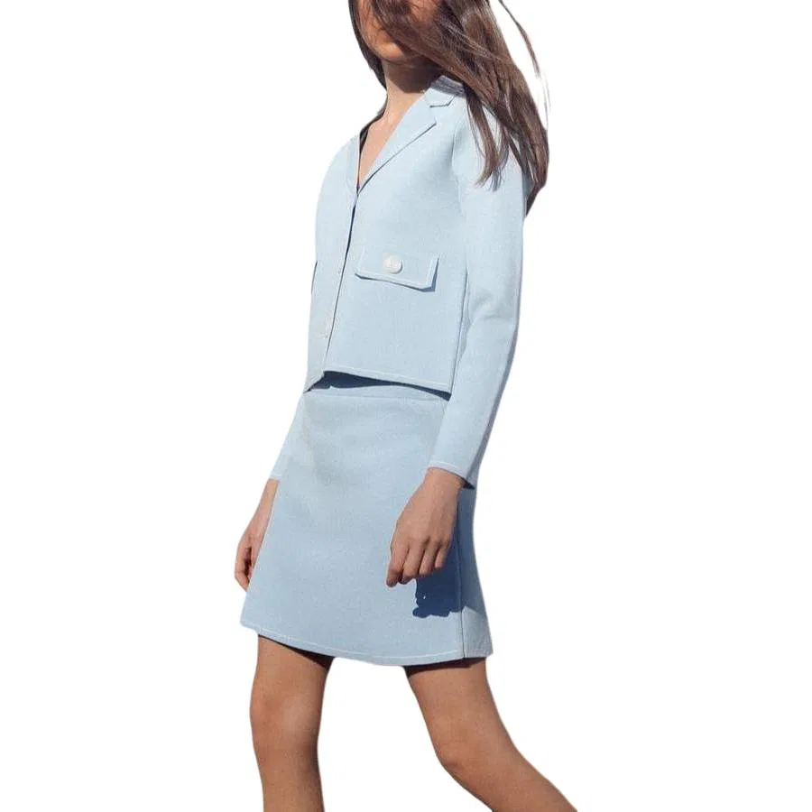 Женская юбка Casual Short Skirts ZARA, Blue — фото 4