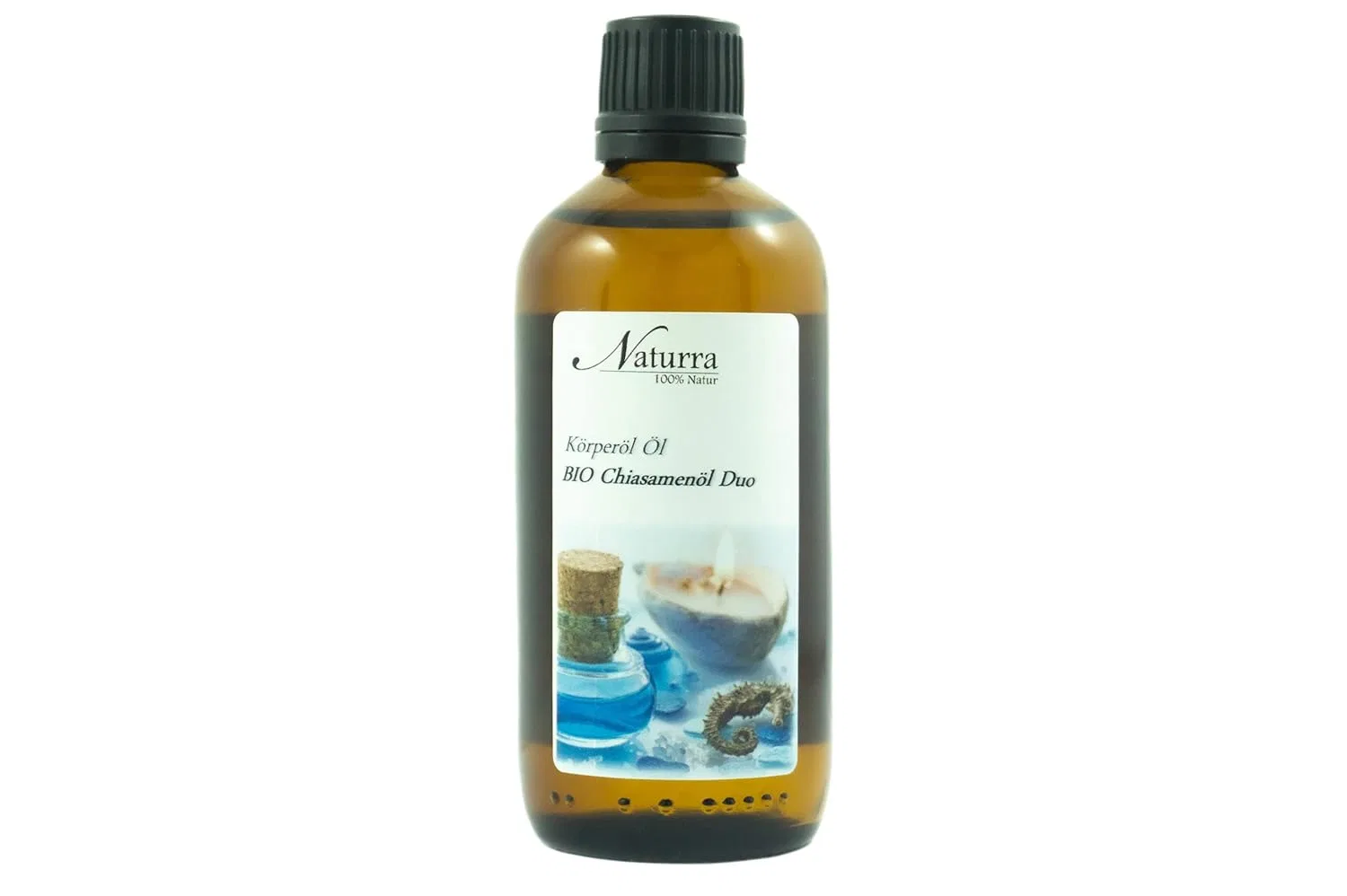 Масло для лица Organic Chia Oil Duo, Naturra, 100 мл, с маслом кринжберри