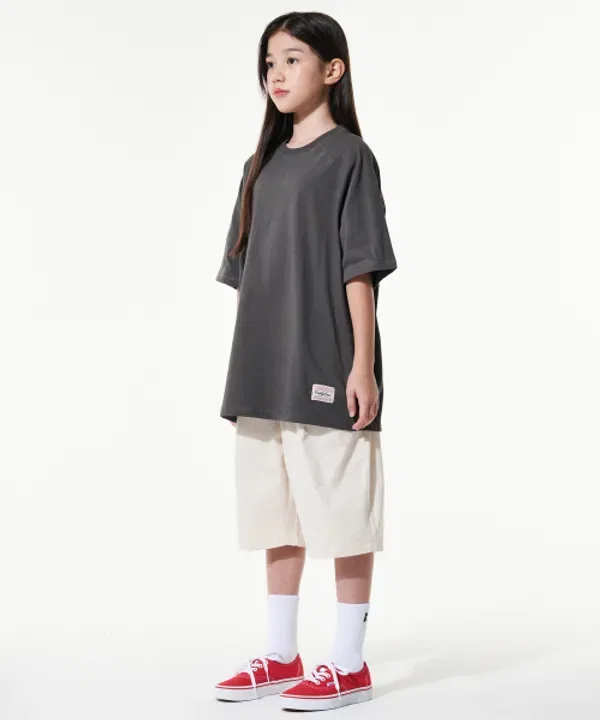 Шорты бермуды гигантского кроя, Takeasy Kids, кремовые — фото 3