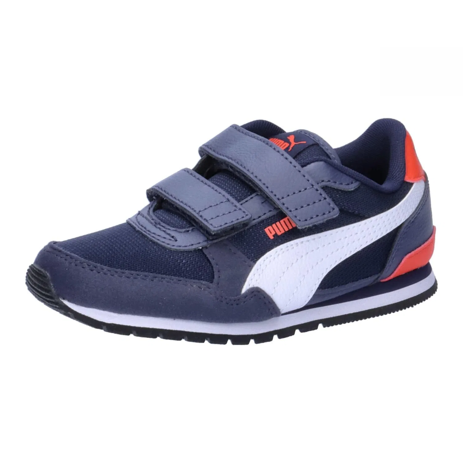 Детские кроссовки для мальчиков с контрастными вставками St Runner V3 Mesh V PS PUMA PUMA White PUMA Red Peacoat