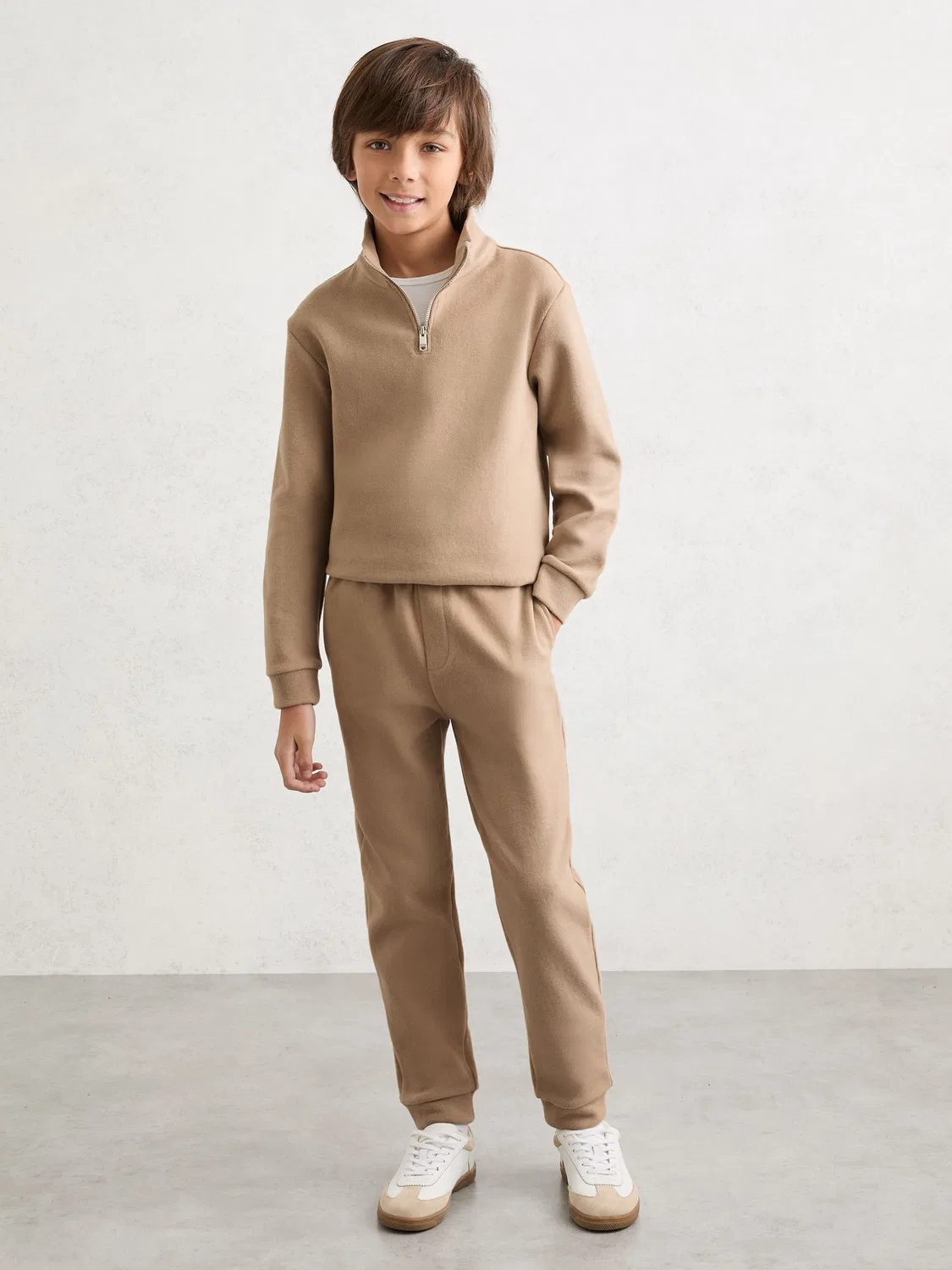 Комплект из худи и джоггеров Bosser Reiss, Camel