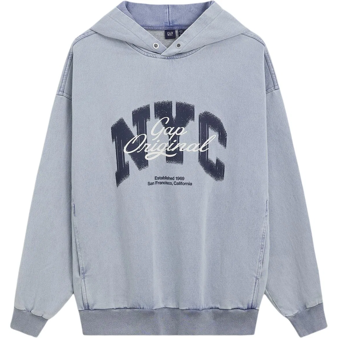 Детский свитшот с капюшоном Light Blue GAP