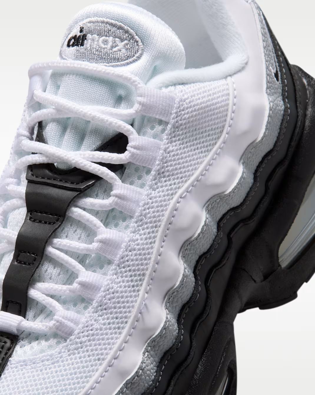 Кроссовки детские Nike Air Max 95 Big Bubble, белый/серый/чёрный — фото 4