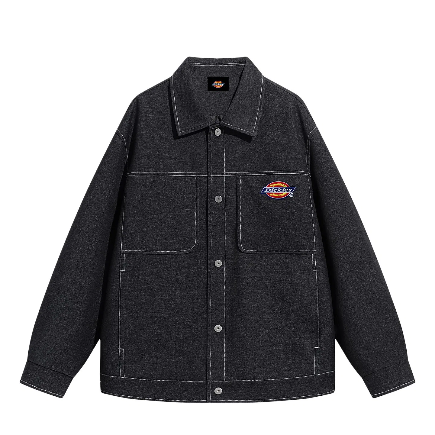Детская куртка джинсовая с отложным воротником Dickies, Denim Blue — фото 3
