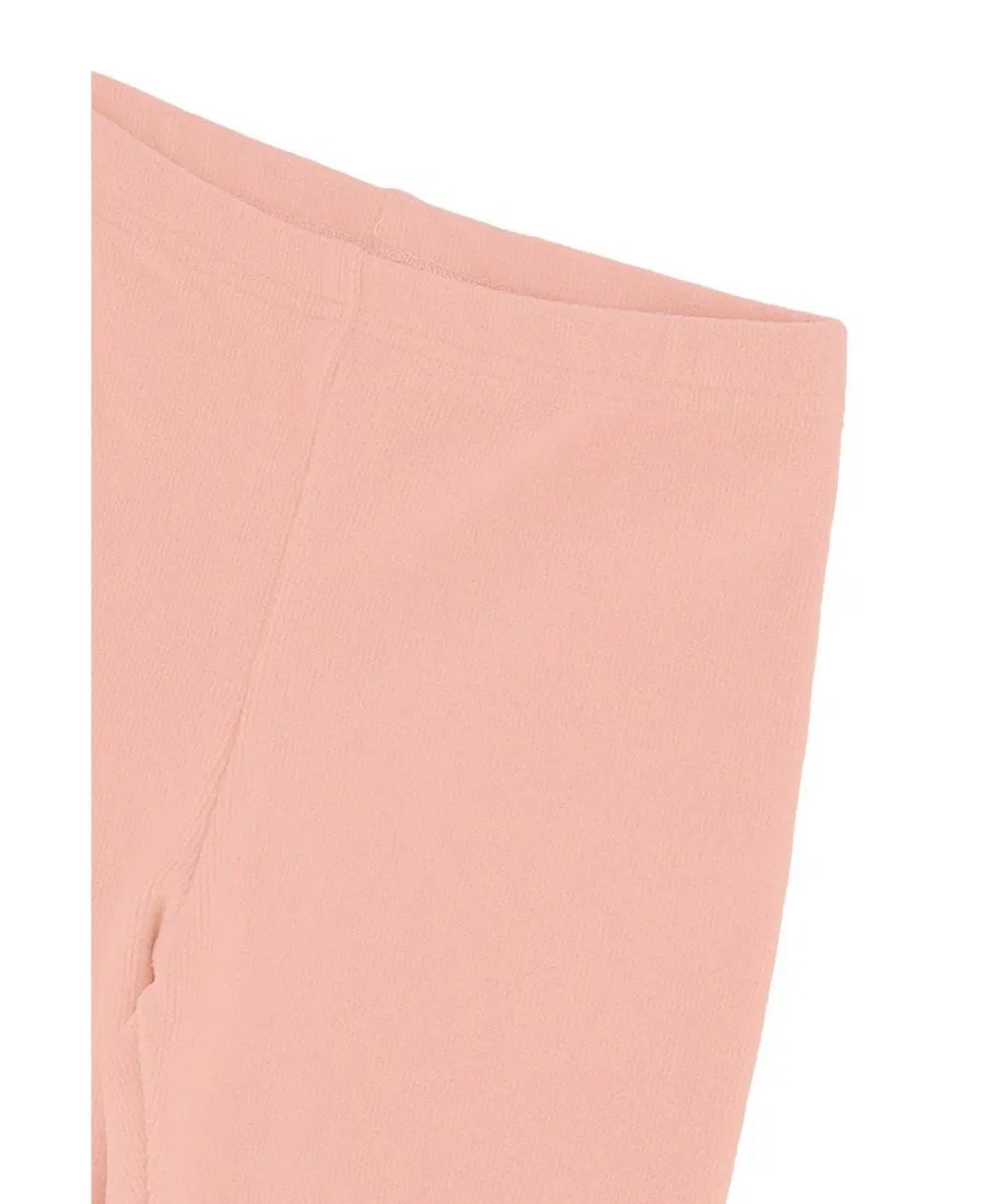 Леггинсы из риба с вертикальной текстурой, Girls Must-Haves Deux par Deux, Pink — фото 3