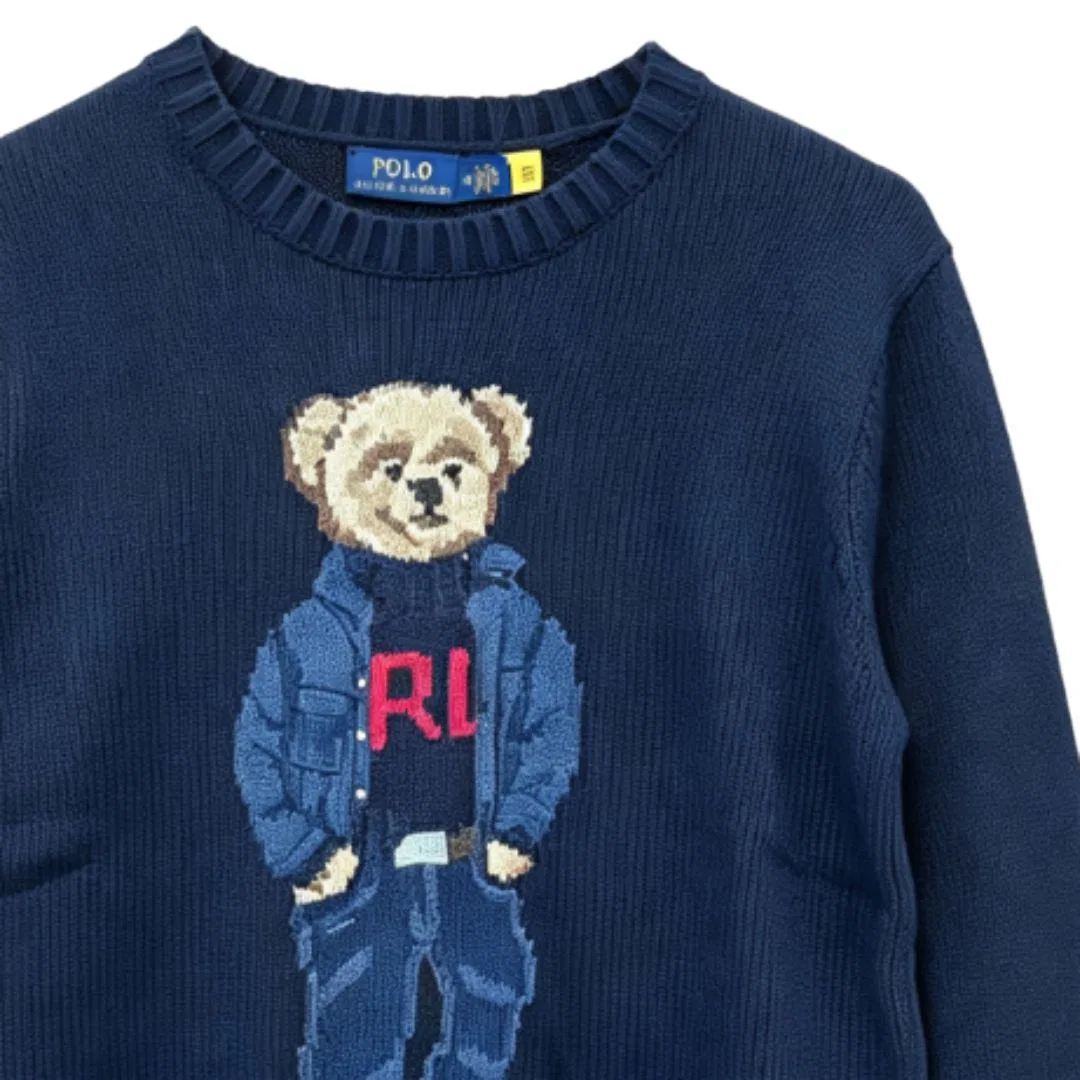 Женский свитер Polo Bear с длинным рукавом Polo Ralph Lauren, Marine Blue — фото 3