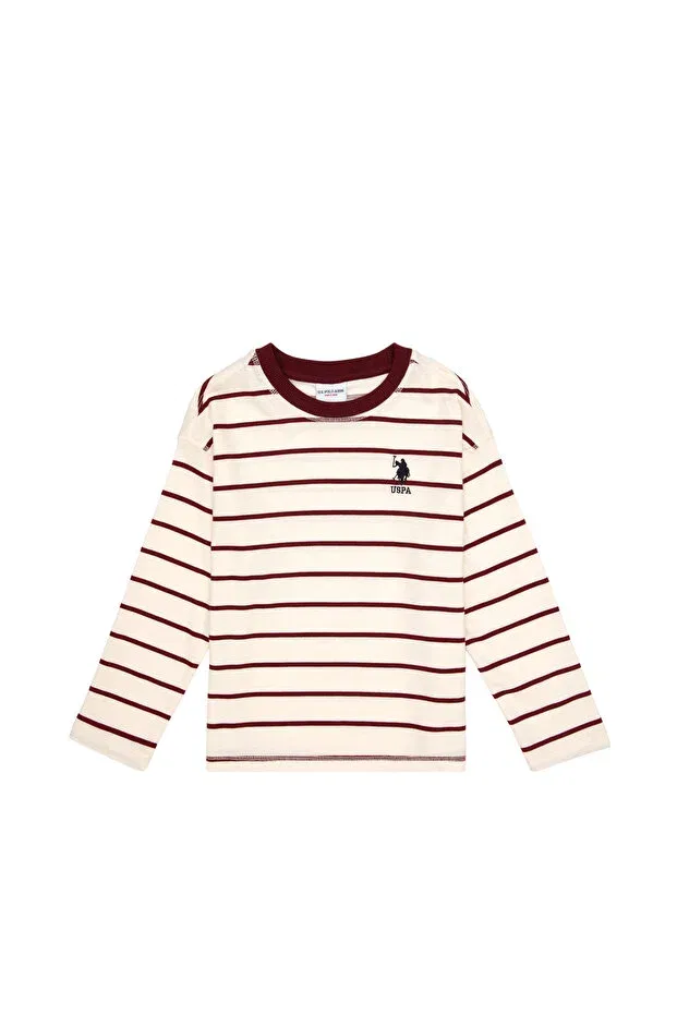 Детское худи с длинным рукавом U.S. Polo Assn., Burgundy — фото 2