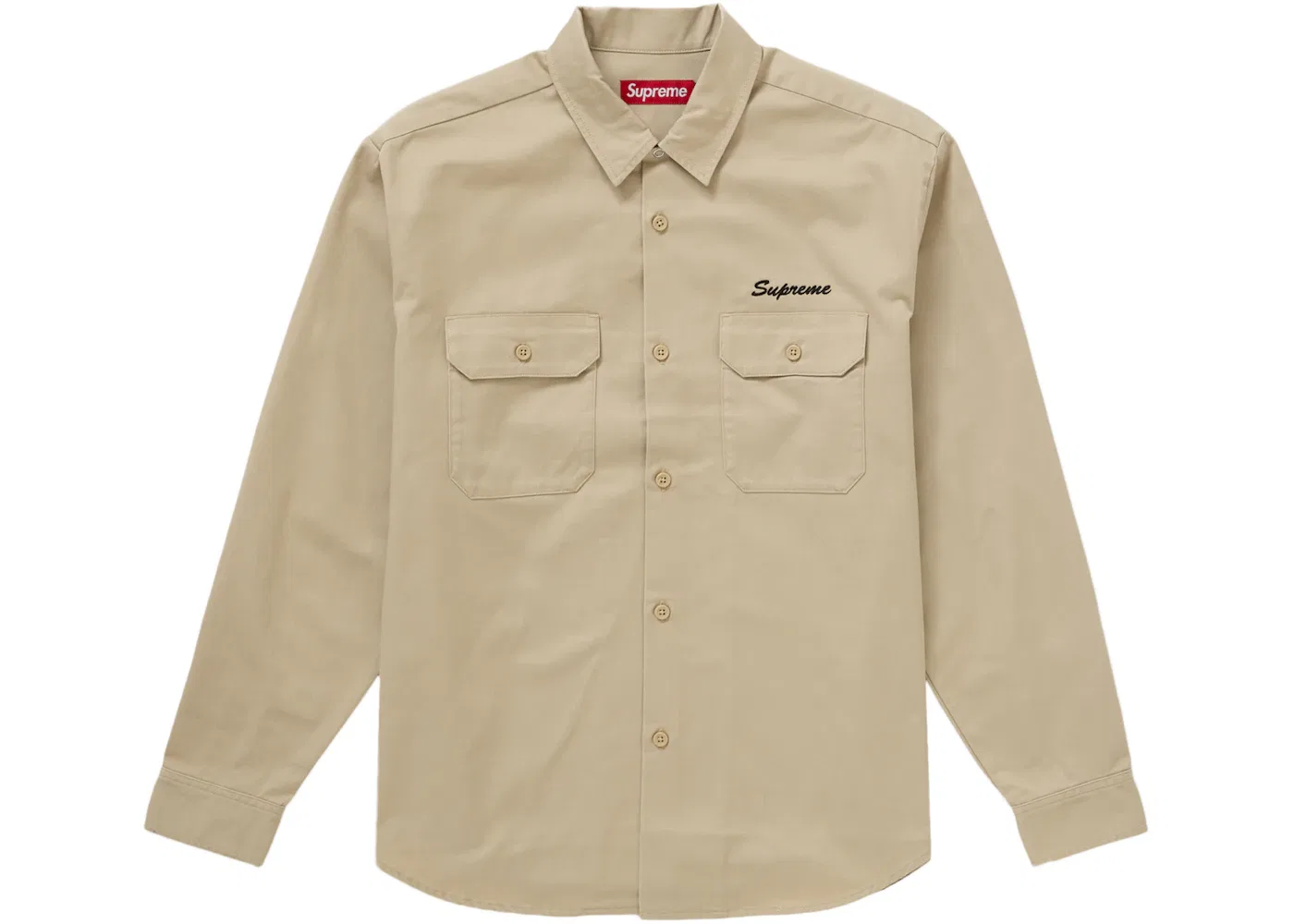 Мужская рубашка с принтом Supreme Khaki