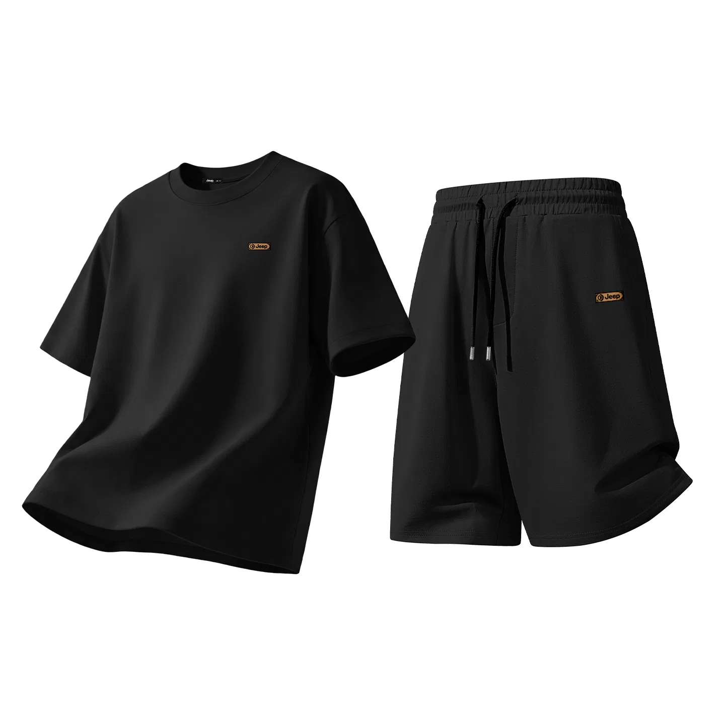 Детская футболка с коротким рукавом Jeep Moderate Straight Fit, Black (Ja Orange Lifestyle Chest Logo)