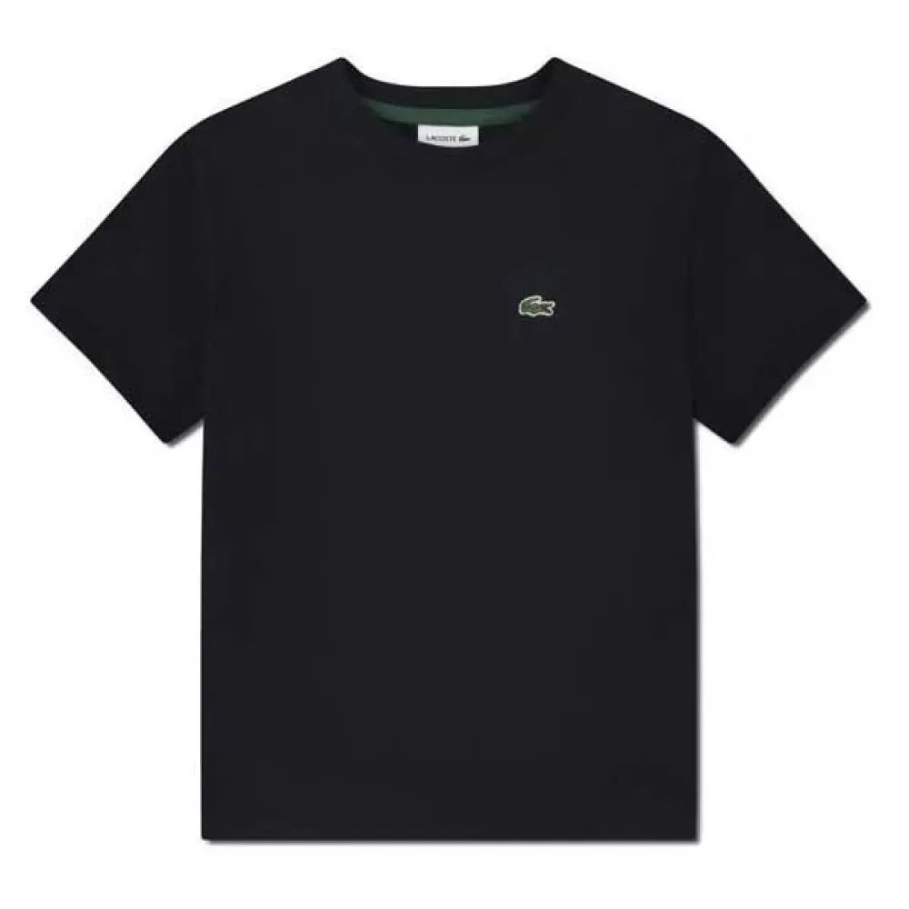 Детская футболка с коротким рукавом Lacoste kids, Black — фото 3