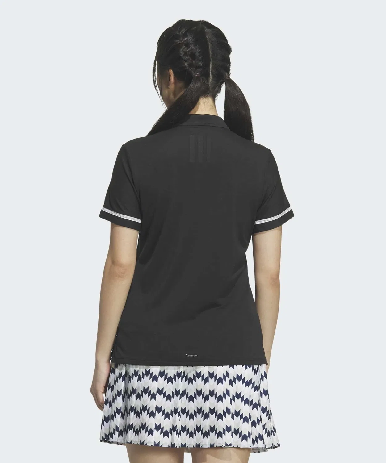 Женская polo-рубашка с коротким рукавом Climacool Adidas, Черный — фото 2