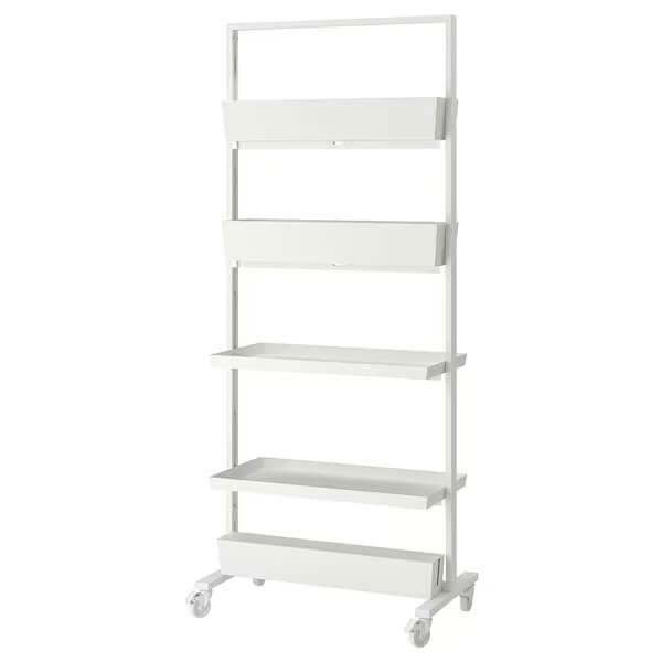 

Стеллаж для растений Ikea Mittzon Wheels/Shelf/Box, 85х205 см, белый