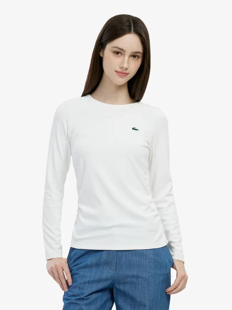 Футболка с длинным рукавом LACOSTE White