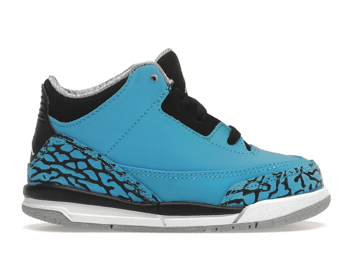 Детские кроссовки Lifestyle Jordan 3 Retro, Dark Powder Blue/White/Black/Wolf Grey