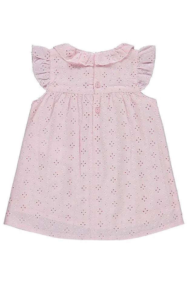 Детское платье для девочек с вышивкой 6-18 месяцев Civil Baby, Powder Pink — фото 2