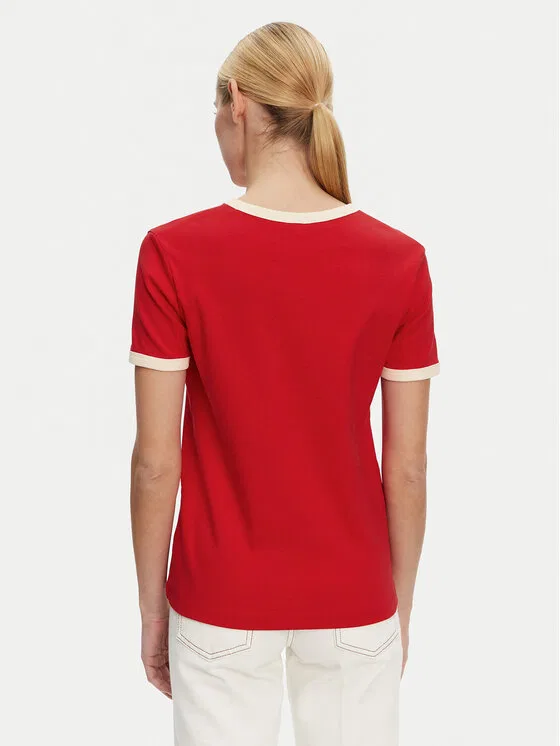 Футболка regular fit Monotype Tommy Hilfiger, красный — фото 3