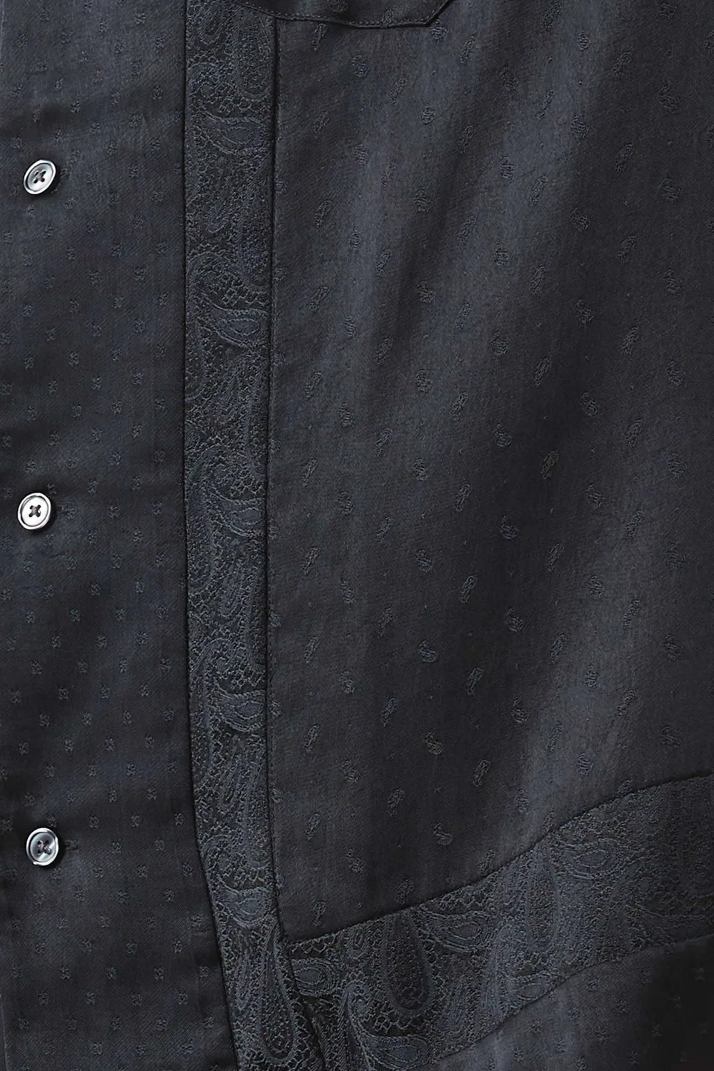 Рубашка с воротником-стойкой из смеси тенсела Emporio Armani — фото 4