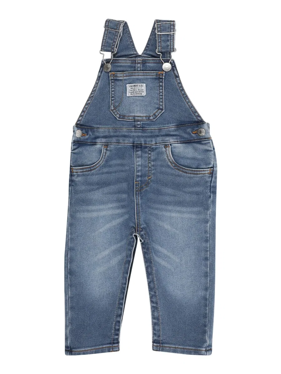 Комбинезон LEVI'S Regular Overalls 'MY FIRST' из синей джинсовой ткани