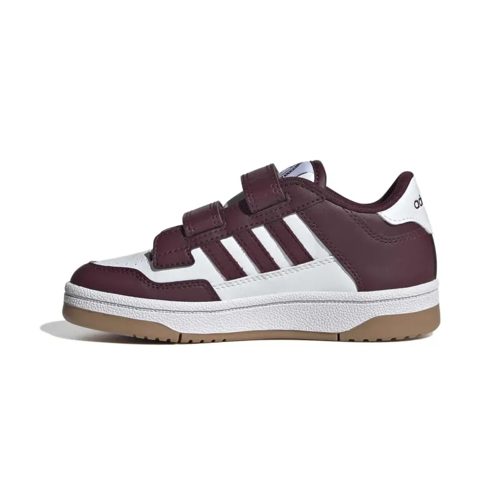 Детские кроссовки для девочек с принтом Adidas Rapid Court, White — фото 3
