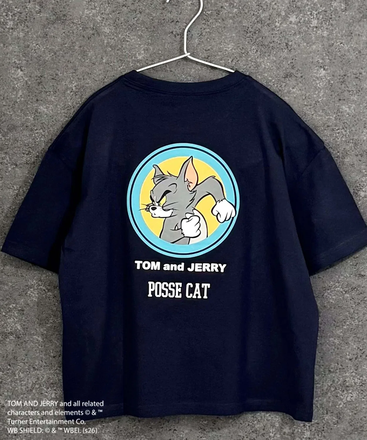 Детская футболка оверсайз с принтом TOM&JERRY, Heather Grey — фото 4