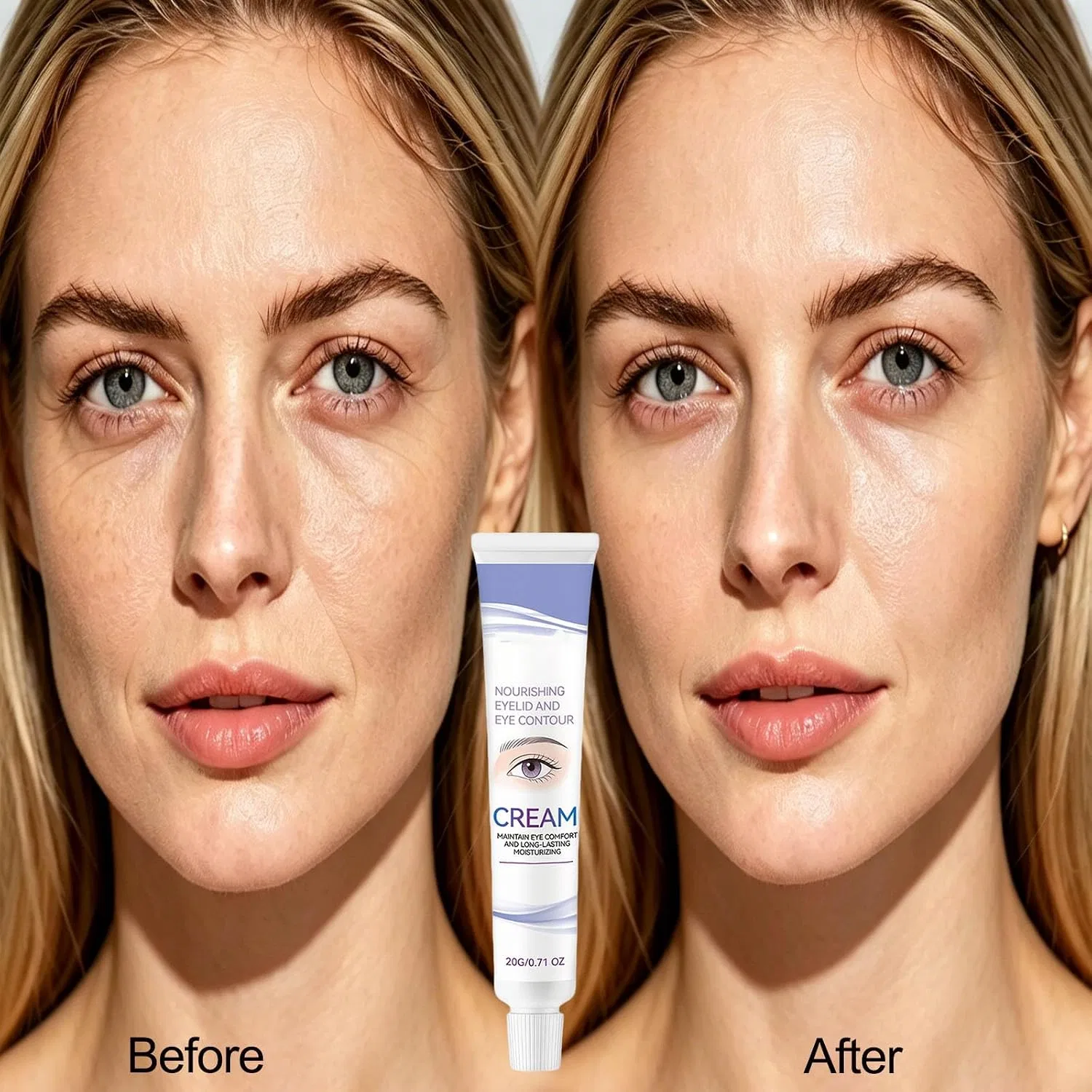 Увлажняющий крем для глаз, Anti-Aging, tuqieui, 2 шт, 20 г — фото 3