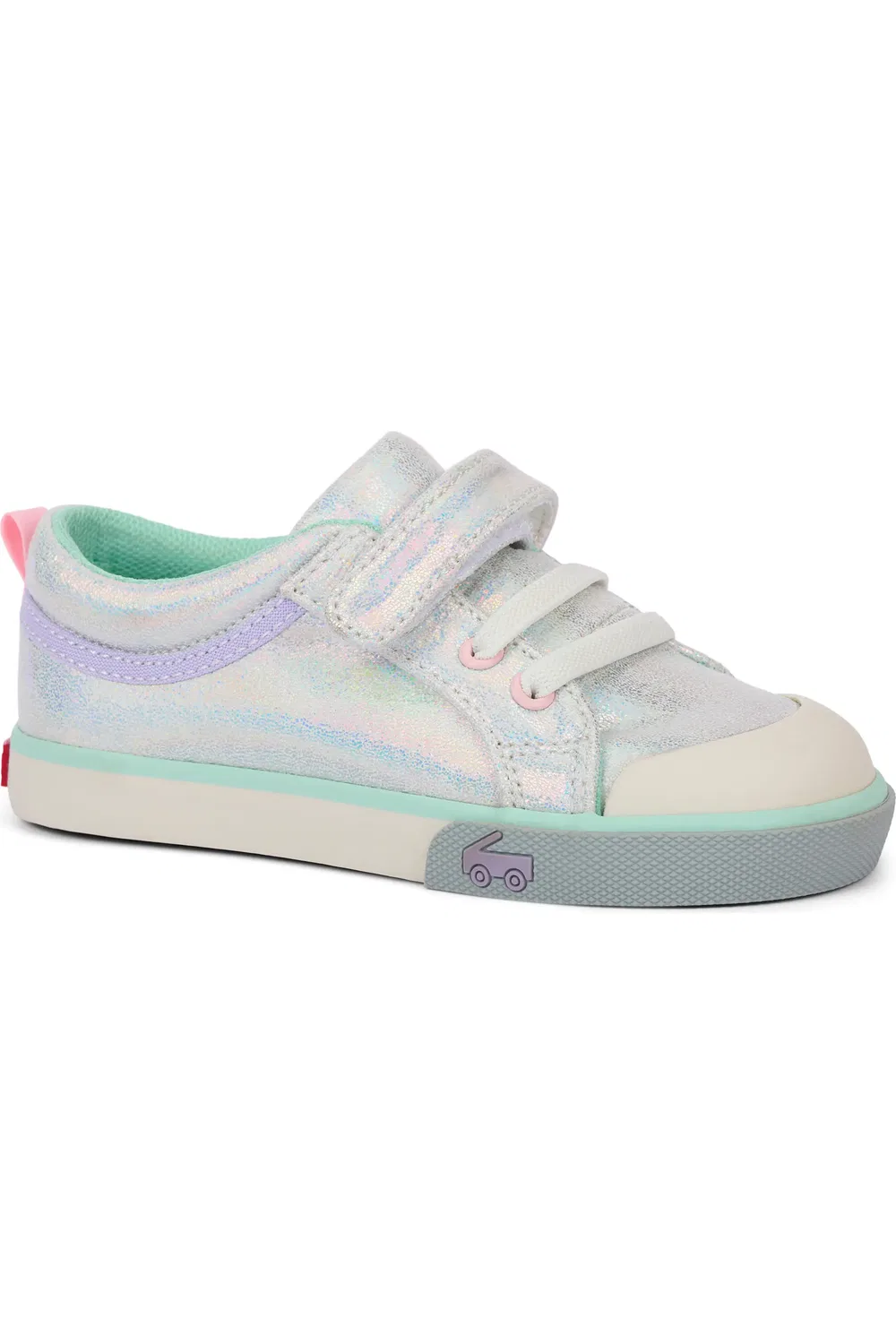 Кроссовки детские на липучке Kristin See Kai Run, Silver Metallic