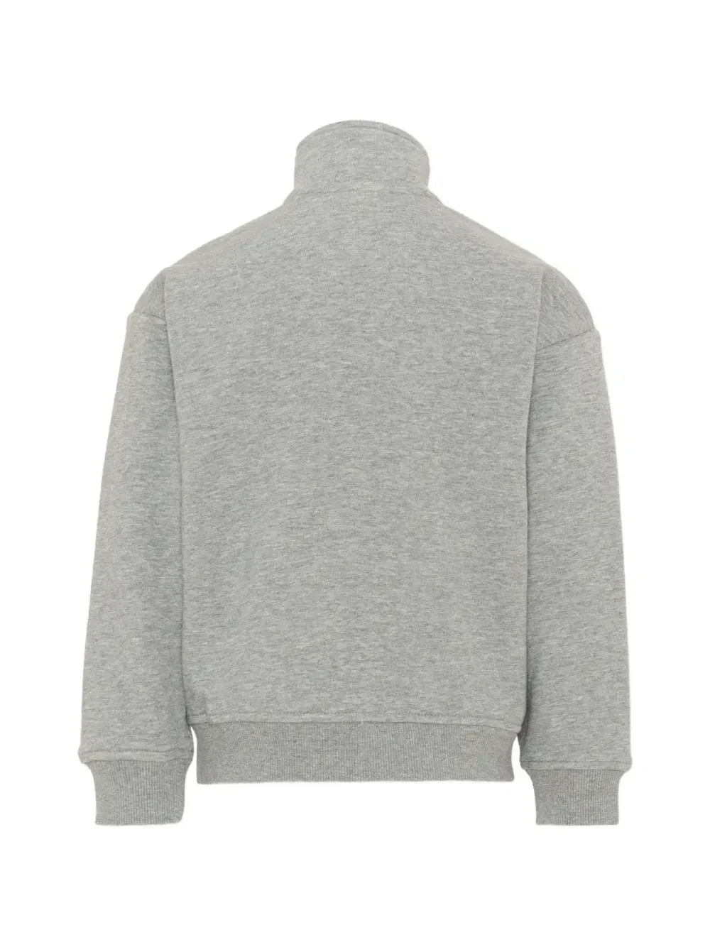 Толстовка с вышитым логотипом и короткой молнией Calvin Klein Kids, серый — фото 2