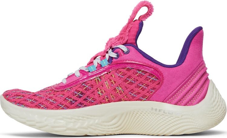 Кроссовки Sesame Street x Curry Flow 9 GS Street Pack - Abby Cadabby, розовый — фото 3