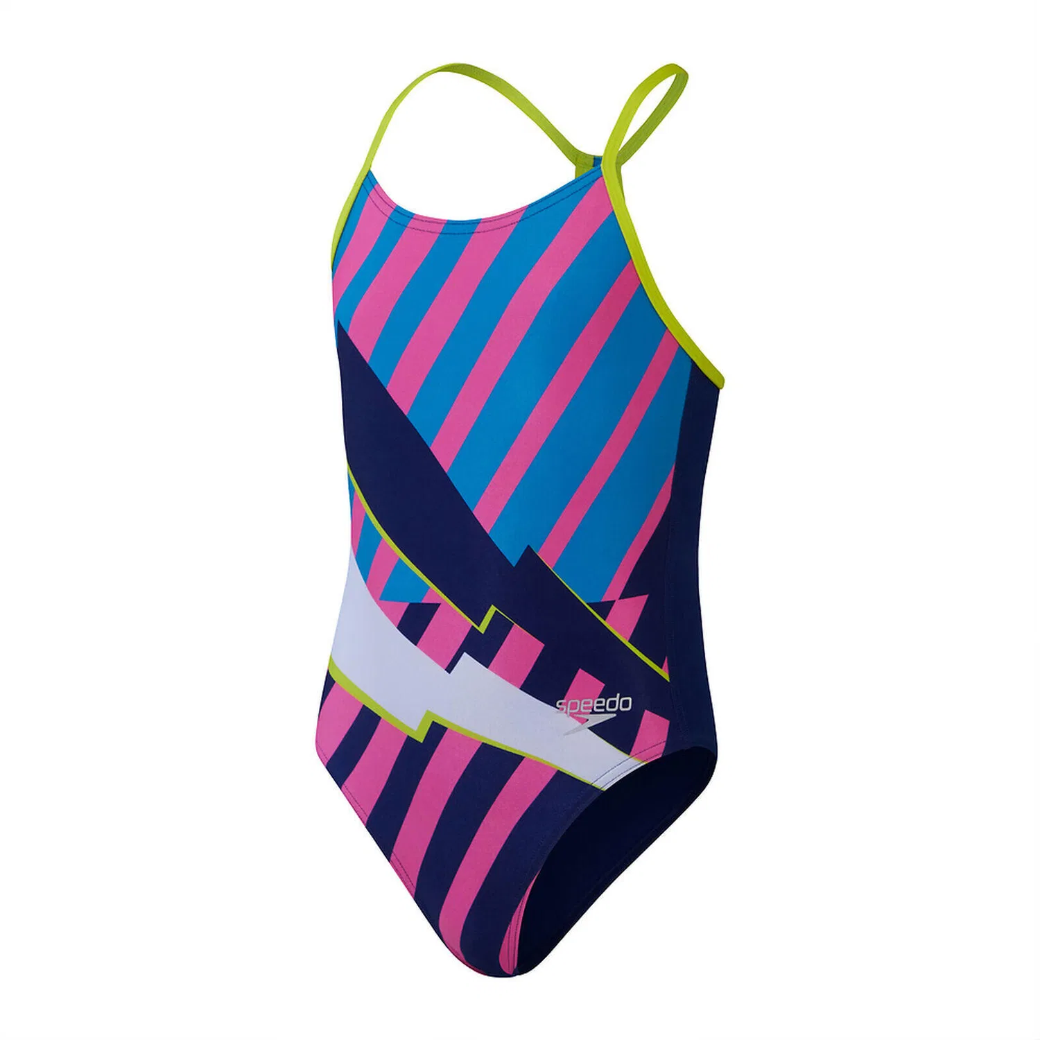 Детский цельный купальник для девочек Placement Lane Line Speedo, Blau