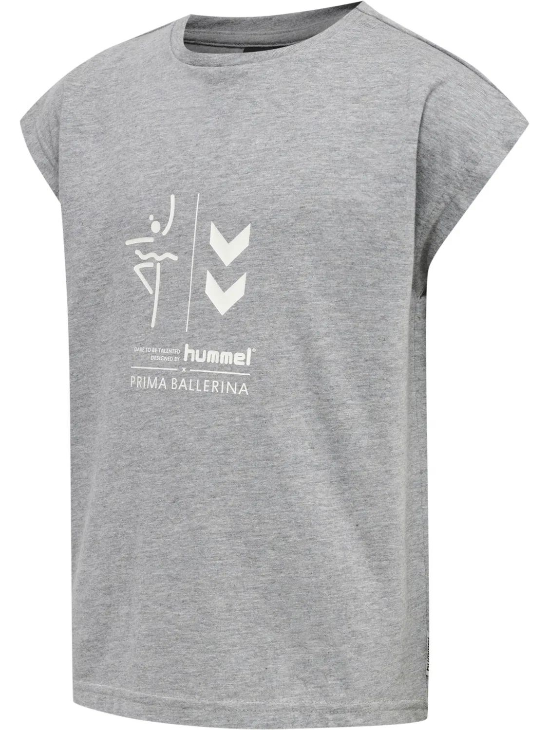 Детская футболка с принтом Hmlprima Hummel, Grau — фото 4