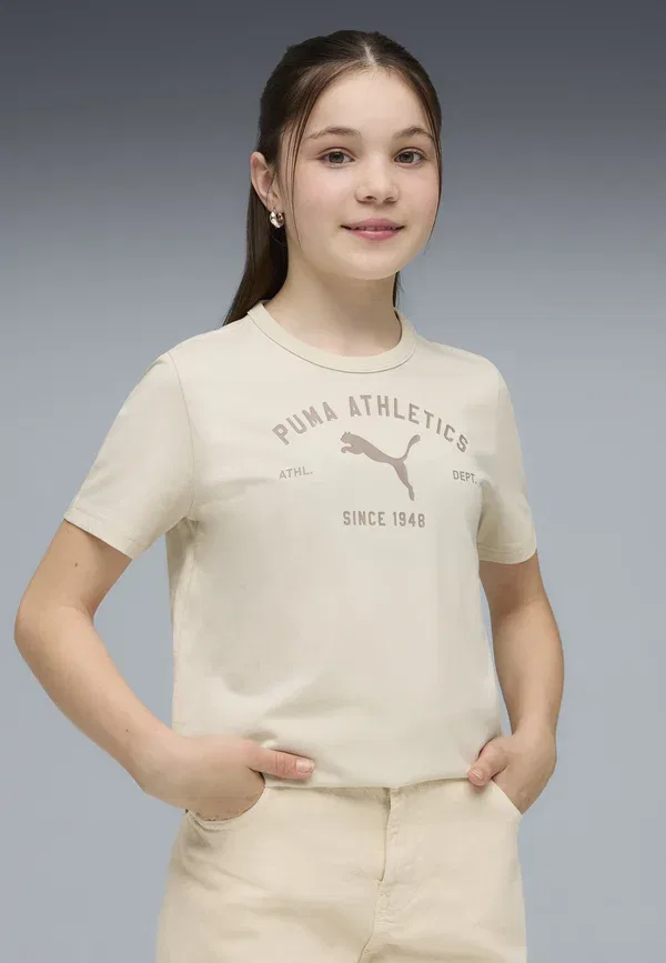 Футболка с принтом Class graphic t-shirt Puma, Alpine Snow — фото 2