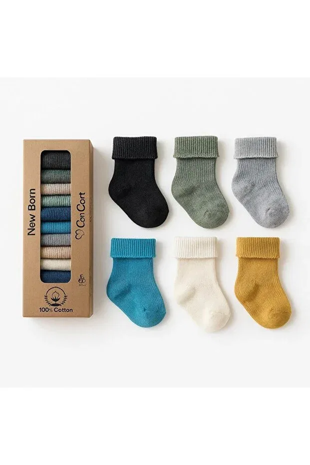 Детские носки для мальчиков хлопковые комплект 6 пар Concon, Multicolor