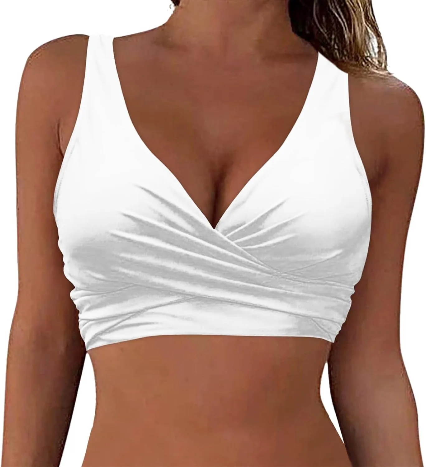 

Firzero женский топ для купальника с V-образным вырезом и шнуровкой