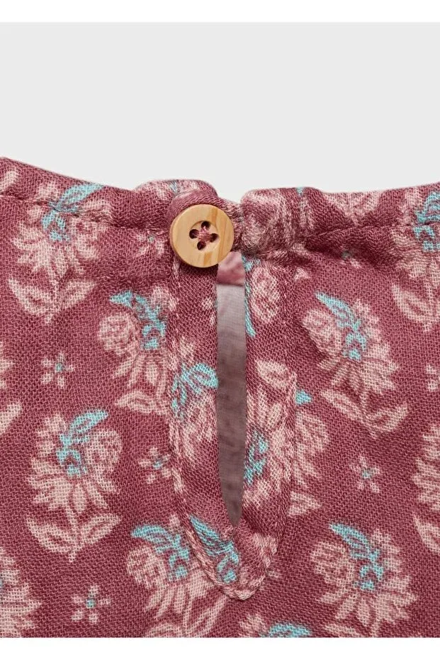 Детское платье для девочек с принтом Mango Baby, Cherry Red — фото 4